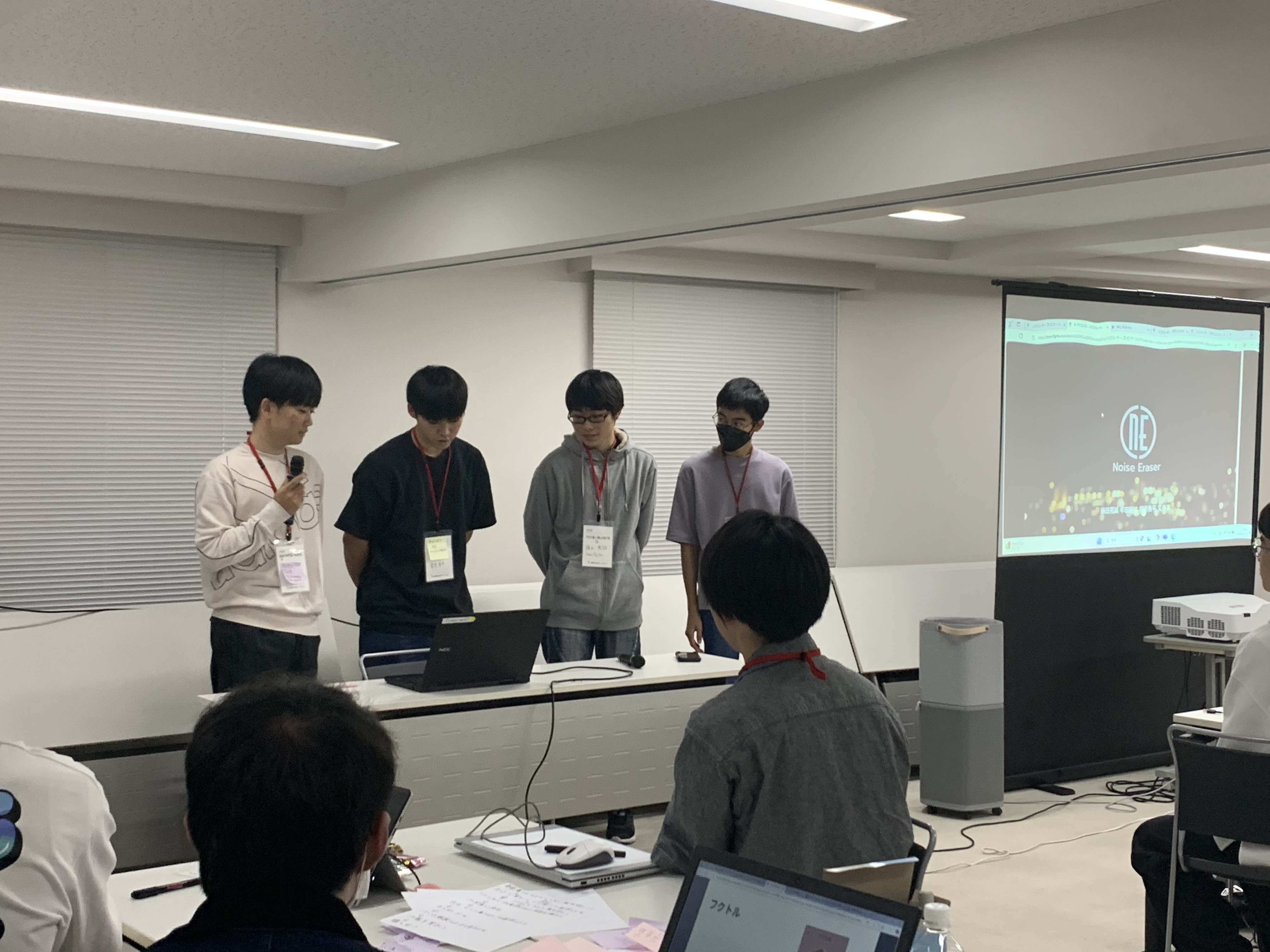 作成したサービスの発表会